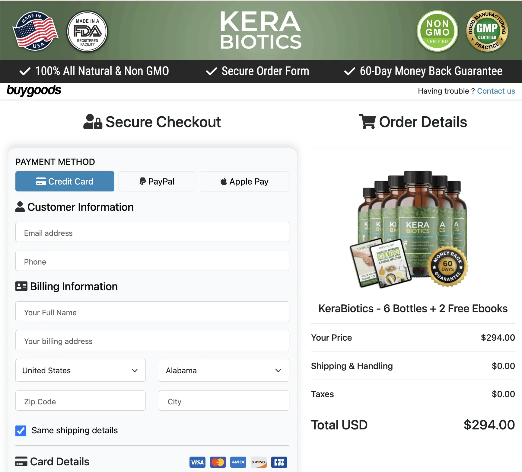 KeraBiotics Order Now